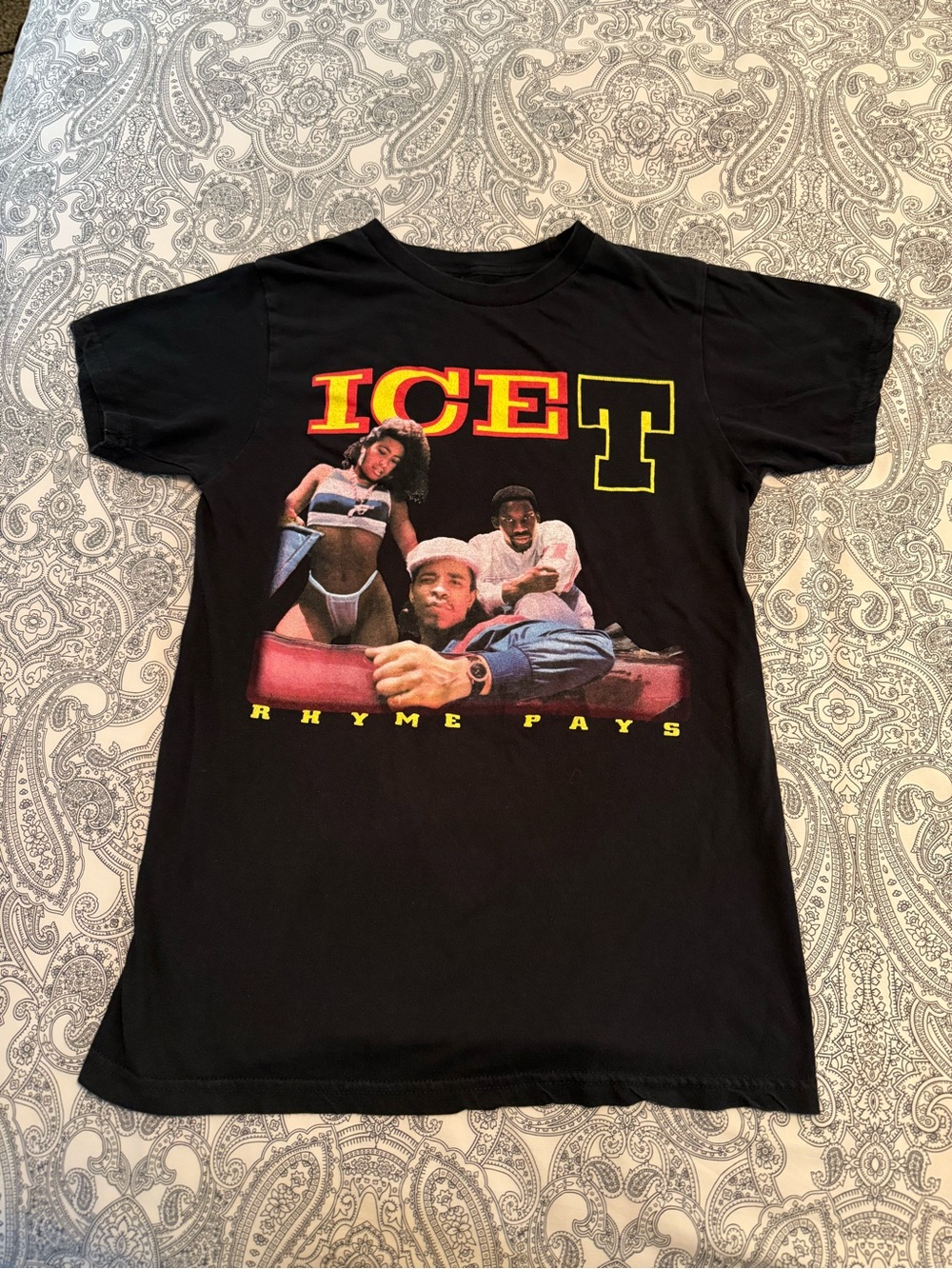 Ice-T "Rhyme Pays" Graphic Black Tee